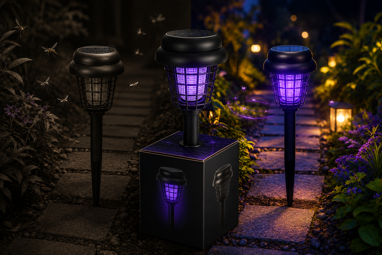 Solar Mosquito Zapper Light 2 en 1