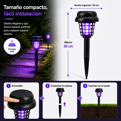 Solar Mosquito Zapper Light 2 en 1